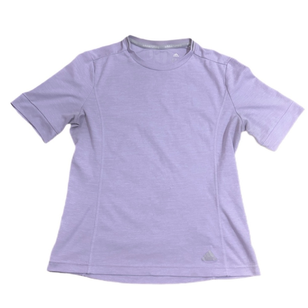 adidas SN S-S W running sport tee shirt top lilac purple - Picture 1 of 8
